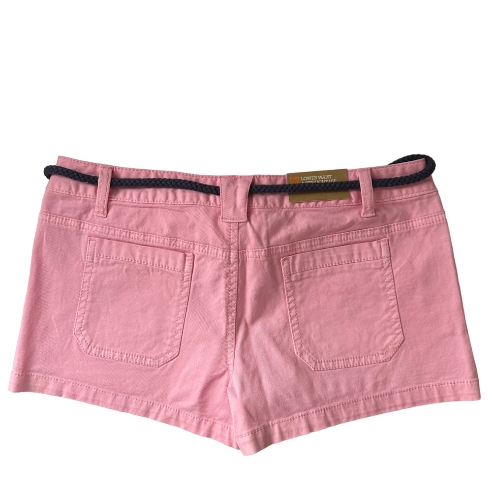 Mossimo Supply Co. Y2K Low Rise Belted Rosato Pink Shorts Junior’s Size 9 - Picture 2 of 9